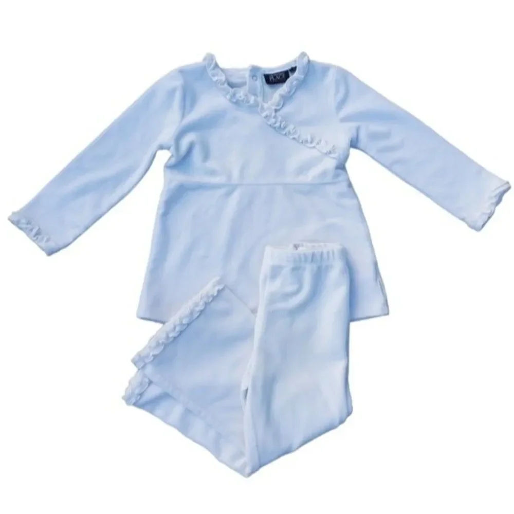 The Children's Place White Velour Matching Set